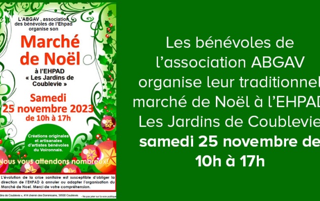 Marché de Noël de l'EHPAD de Coublevie