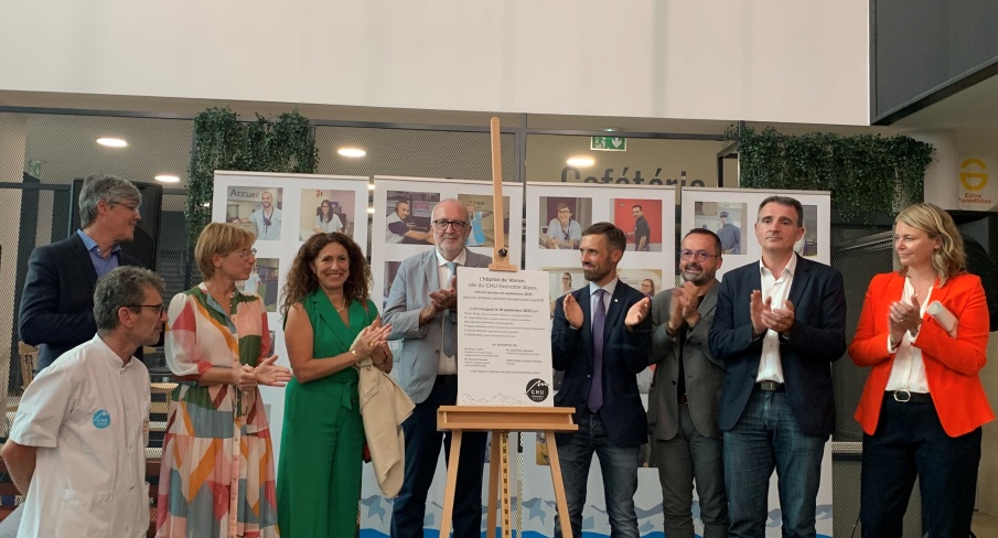 Inauguration de l'hôpital de Voiron