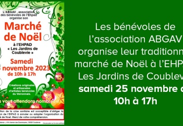 Marché de Noël de l'EHPAD de Coublevie