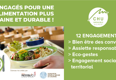La restauration du CHU Grenoble Alpes rejoint la démarche Mon Restau Responsable®